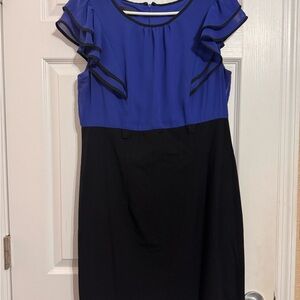 ALIX NYC Blue and Black Mini Dress